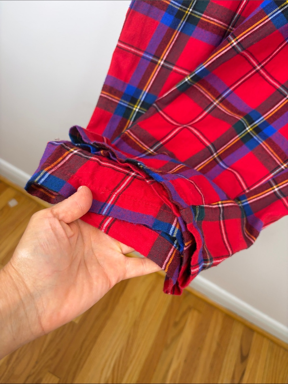Lauren Ralph Lauren Pajamas Womens Large Red Tartan Plaid Cotton Flannel PJs - Picture 13 of 15